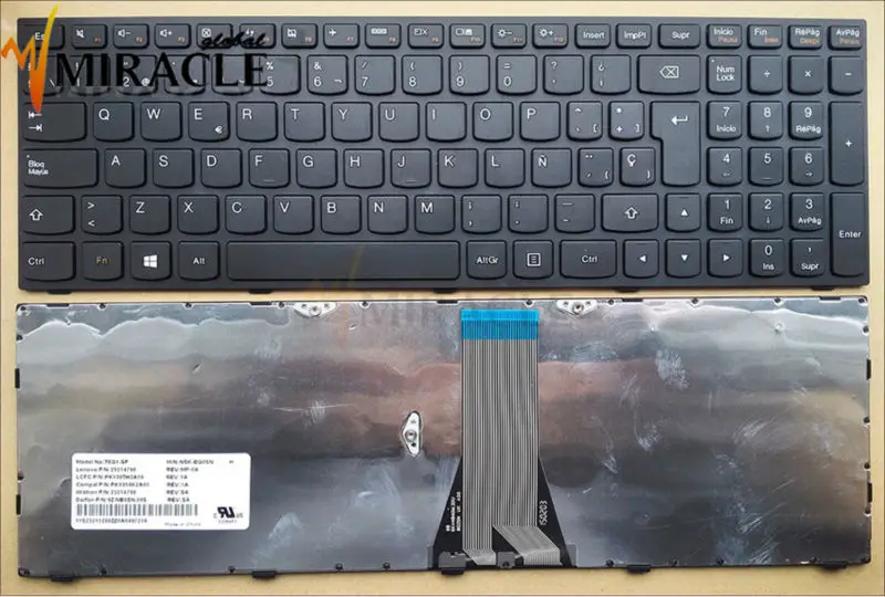 Ремонтная Клавиатура для ноутбука Lenovo IdeaPad G50 G50-30 G50-45 G50-70 G50-80 B50 B50-30 B50-70 SP Черная