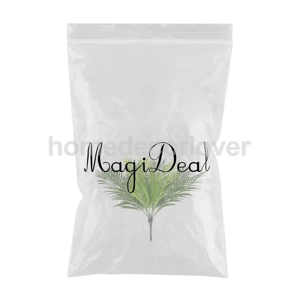 Artificial Plant Leaf Faux Foliage Leaves Plastic Flower for Home Decor Simulation Artificial Plants Vibrantly Colored