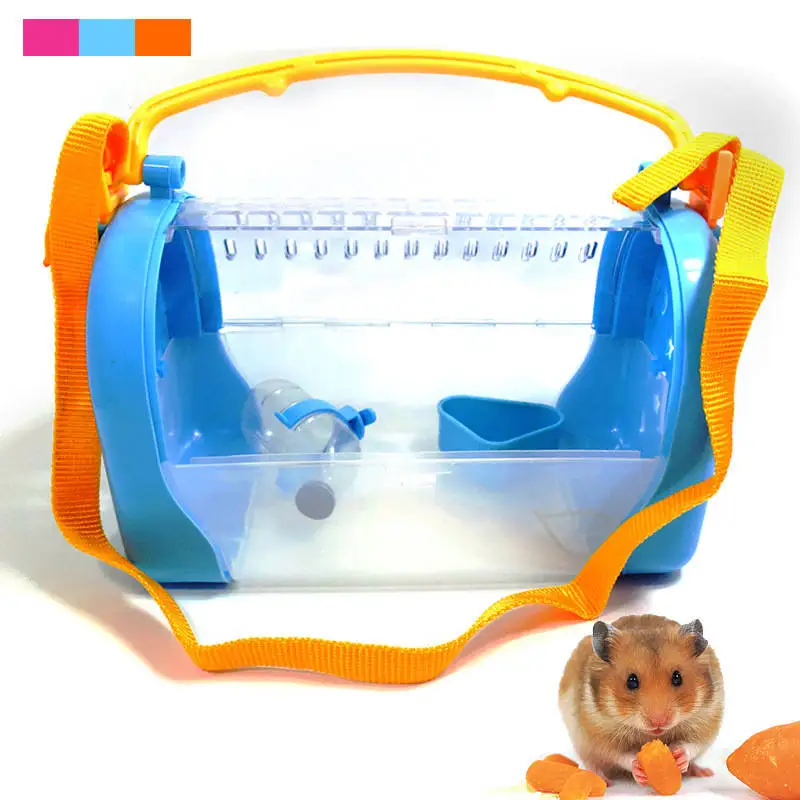 Outdoor Portable Hamster Cage Travel Carrier Hamster Guinea Pig Cage