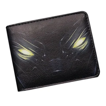 

Comic Superhero Black Panther PU Brief paragraph Anime Wallet Male and female students Wallet