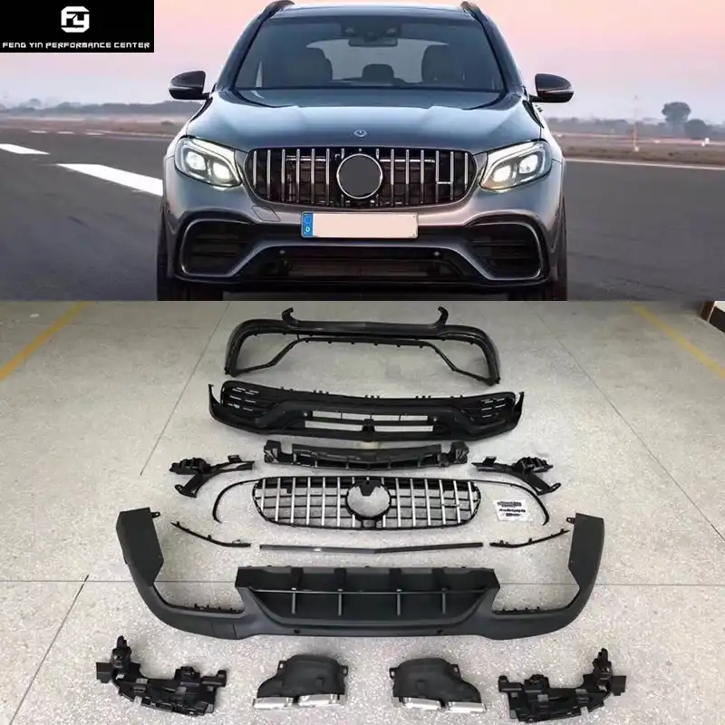 Glc300 Glc63 Amg Style Car Body Kit Pp Unpainted Front