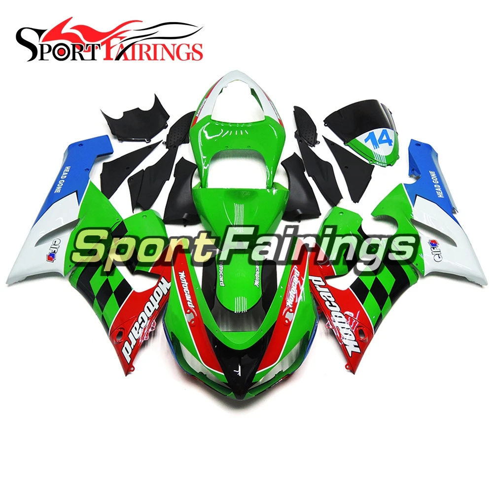 Мотоциклетные Обтекатели для Kawasaki ZX6R ZX-6R 636 2005 2006 год 05 06 ABS Инжекционный