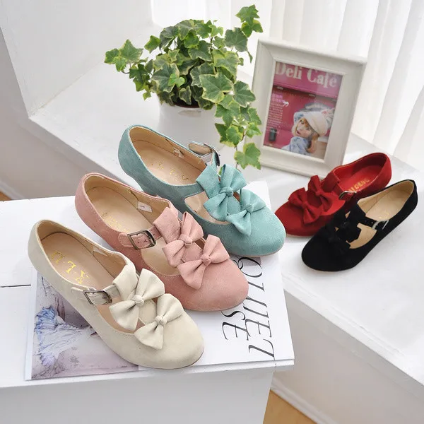 

2019 Hot sale Lolita Cross straps large bow student shoes sweet and cute style Multi-color optional Free shipping