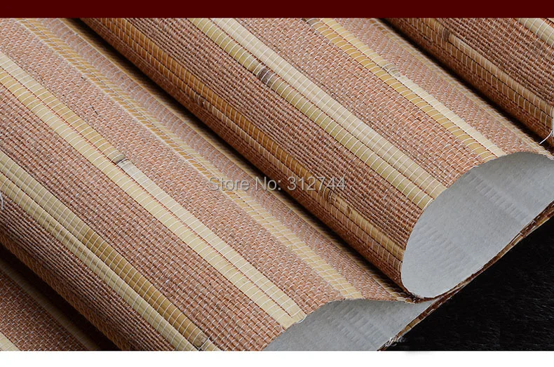 Grasscloth настенная бумага настоящий джутовый Рид современный натуральный цвет бамбуковая настенная бумага для гостиничных стен