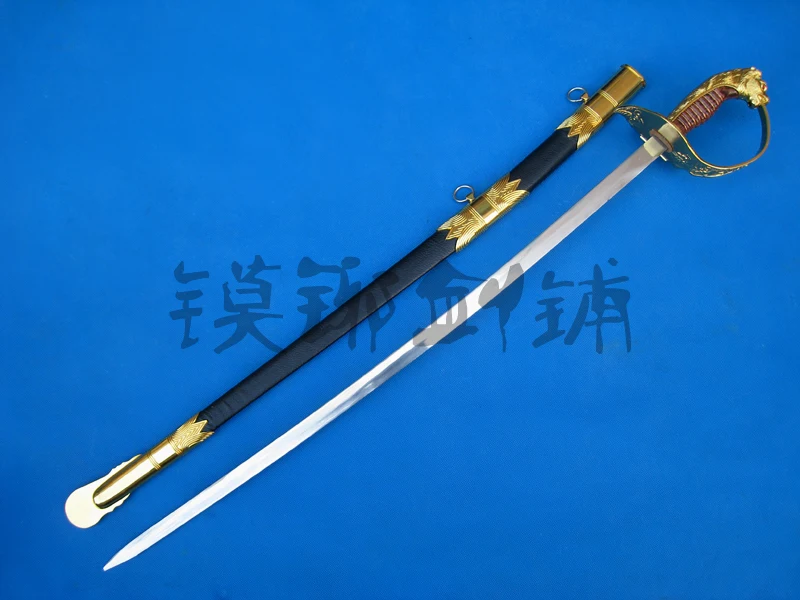 S2805 Блестящий Золотой WKC немецкий Императорский ВМС армия голова льва LIONHEAD