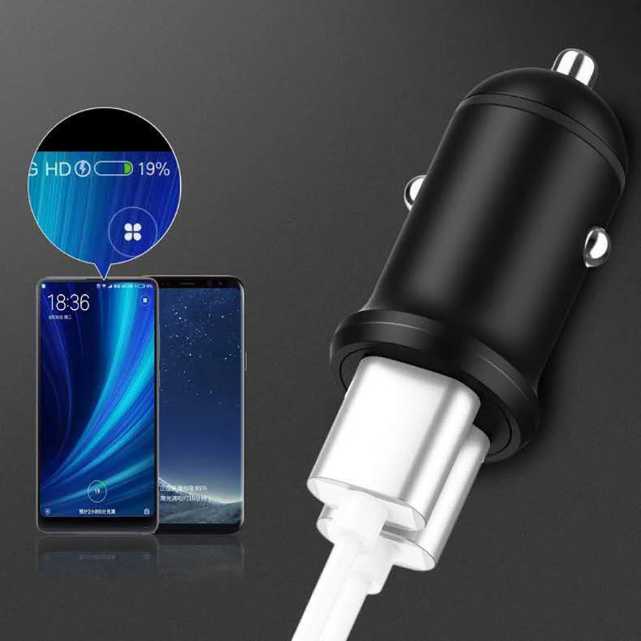 Quick Charge 4.0 3.0 USB Car Charger For Samsung S10 Huawei P30 QC4.0 QC3.0 QC Fast PD USB C Car Charging Phone Charger4