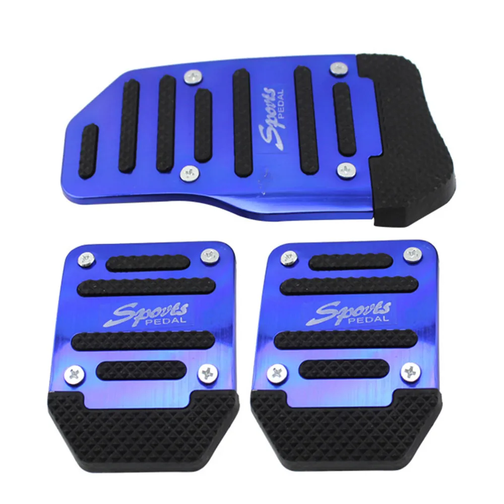 

3pcs Nonslip Car Pedal Vehicle Accelerator Brake Foot Pedal Cover Set Manual Car Pedal Decoration