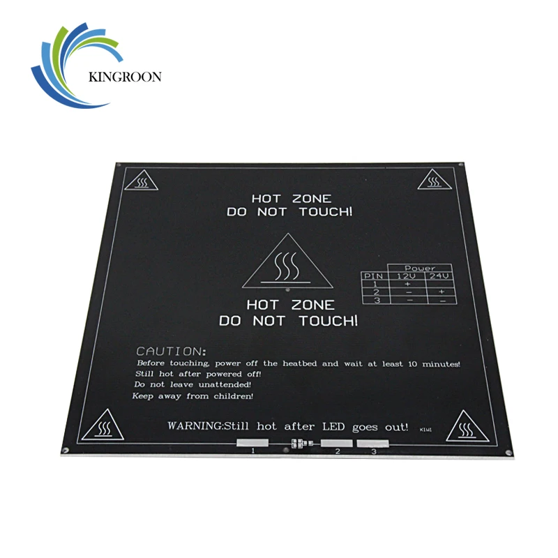 Цена MK3 с подогревом 12V 24V черный Запчасти Heatbed Горячие очаг 3D Принтер часть тепла 214 мм x 214 мм Алюминий пластина 3 мм PCB аксессуары 1 шт.
