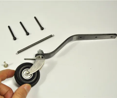 Carbon Fiber Tail Landing Gear With Wheel Set For 60cc Gas RC Airplane Carbon Fiber Tail Landing Gear With Wheel Set For 60cc Gas RC Airplane