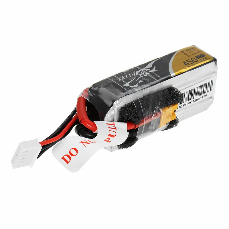 TATTU 14,8 V 450 mAh 75C 4S аккумуляторная батарея Lipo XT30U-F Разъем для RC камеры вертолета квадрокоптера FPV модели частей