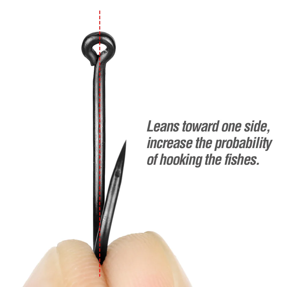 DONQL 1020pcs Barbed Fishing Hooks Set Curve Circle Fishhook Teflon Coated Fly Fishing Carp Hook For Fish Sea Accessories (7)