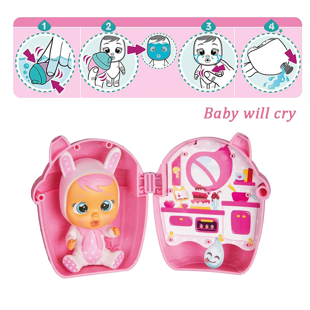 Original Cry Babies Magic Tears Lol Dolls Reborn Baby Doll Toy with Music Bebes Educational  Girl Toys for Kids 2A109