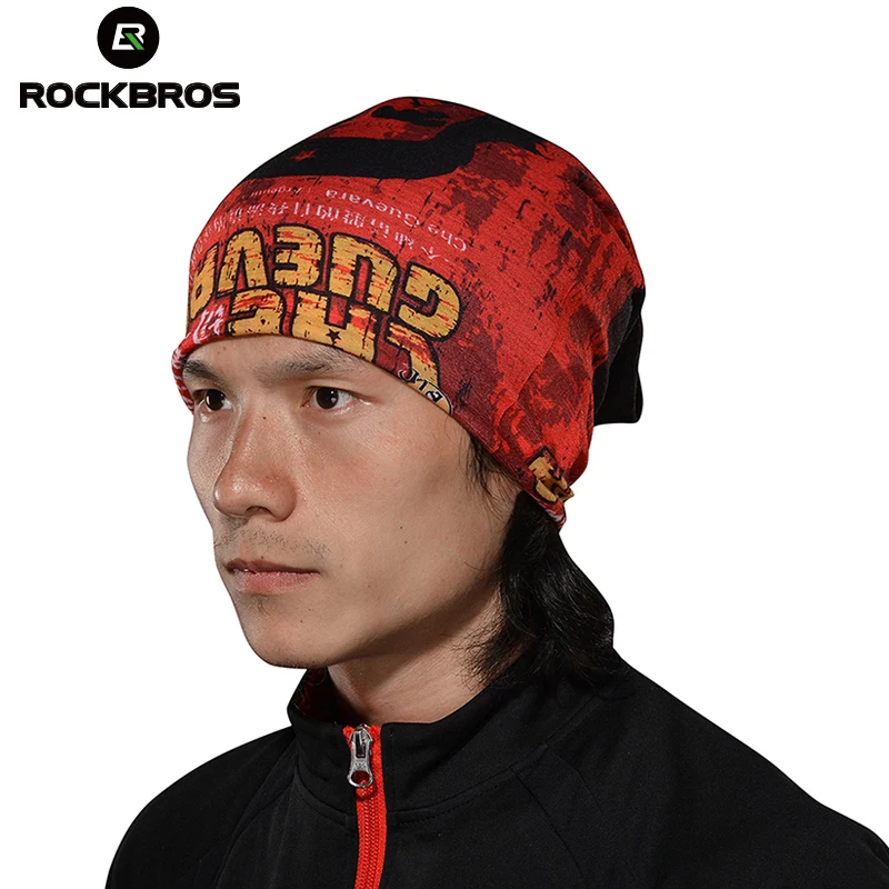 ROCKBROS الشتاء الصوف السحرية الحرارية الدراجات الدراجة دراجة المعدات الرياضية الدراجة أغطية الرأس عقال الرقبة أدفأ قناع وشاح باندانا