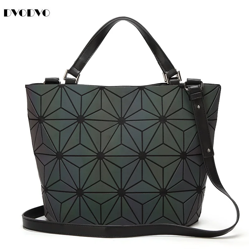 DVODVO Bao Bao bag Women Luminous sac baobao Bag Diamond Tote Geometry Quilted irregular Shoulder Bags Folding Handbags bolso 2018 fashion bao bag women luminous sac bao bags tote geometry quilted shoulder bags saser plain folding handbags bolasa