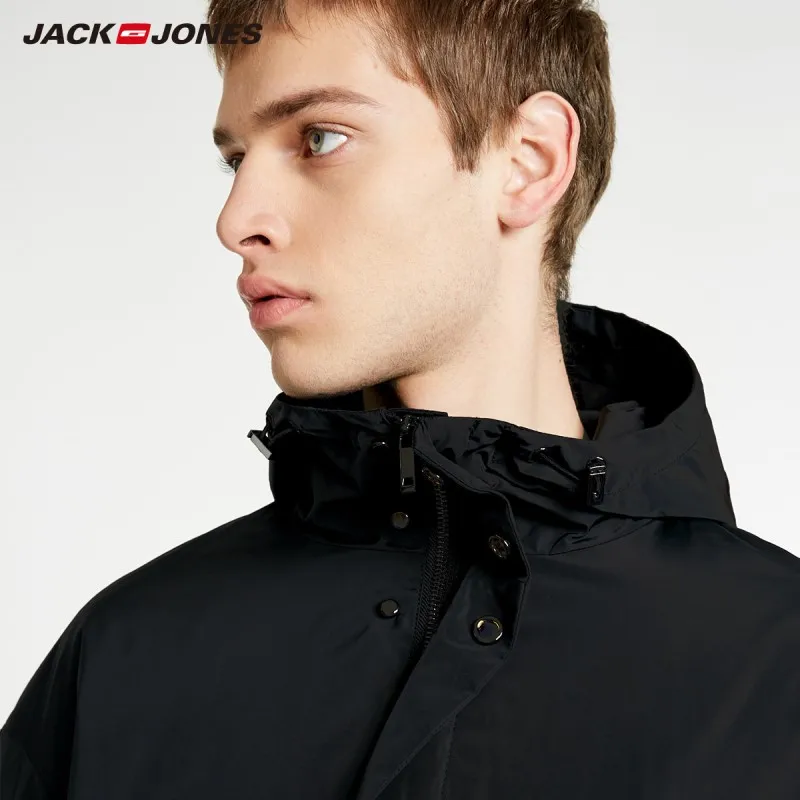 JackJones Мужская парка с капюшоном пальто длинное стеганое пальто куртка мужская одежда 218309505