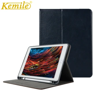 

Leather Case for New iPad 6th 2018 9.7 Kemile Ultra Slim W Pencil Holder Wake Sleep Cover For iPad 2017 2018 A1893 A1954 Case