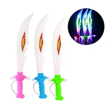 Детский Цветной красочный электронный игрушечный меч, светящаяся игрушка, Cutlass, игрушки для активного отдыха, спортивные игрушечные мечи, случайный цвет