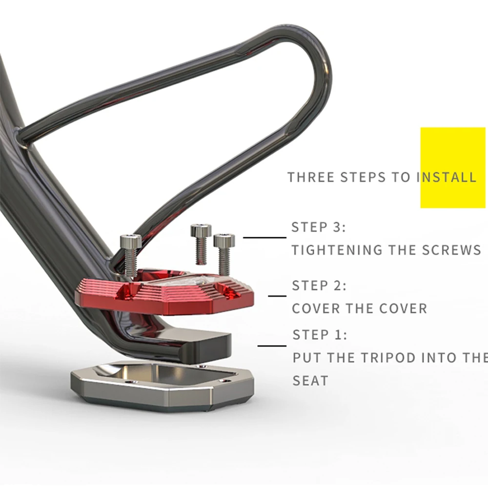  SPIRIT BEAST Side Stand Motorcycle Enlarger Pad Plate Soporte for Kawasaki Bmw Honda Yamaha Triumph