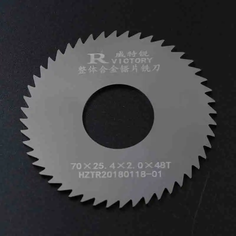 3pcs Slitting Saw Blade 70mm Thick 0.5mm to 2mm Solide Carbide Circular