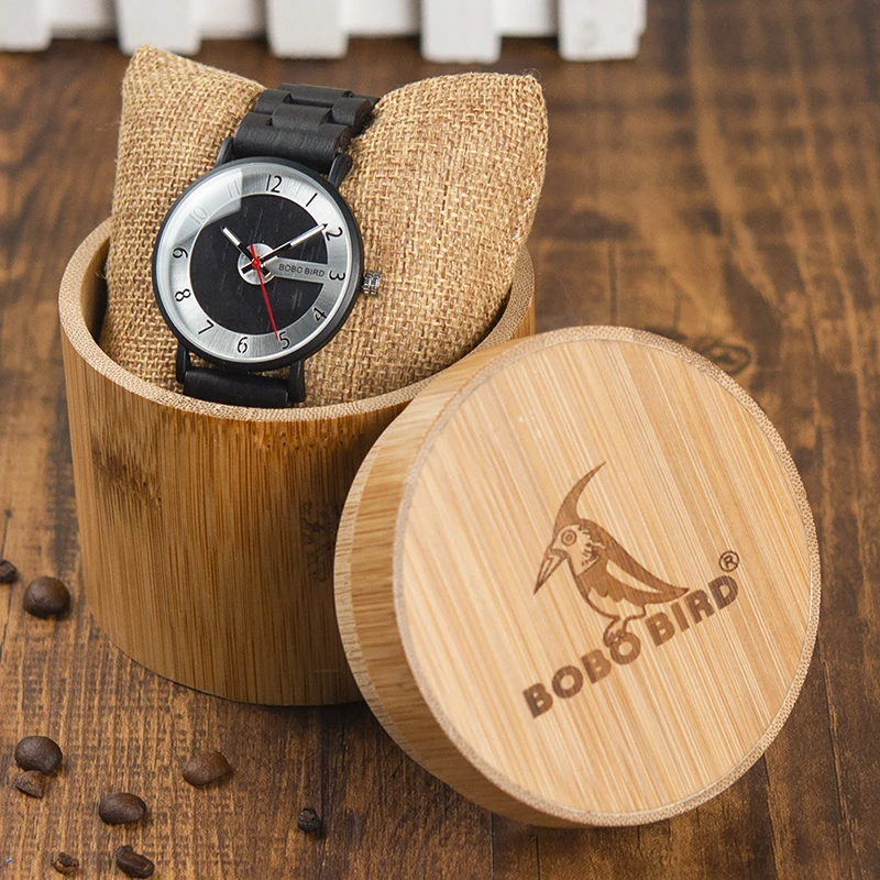 BOBO BIRD High Quality Watch Men Quality Wooden Quartz Male Metal Watch face Gift box saat erkek clock Top Brand Luxury