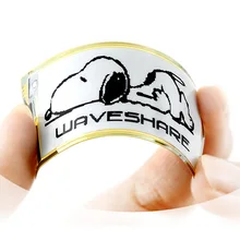 Waveshare 212x104, 2,13 дюймовый гибкий E-Ink raw дисплей, черный/белый цвет, SPI интерфейс, без PCB, для Raspberry Pi 2B/3B/Zero W