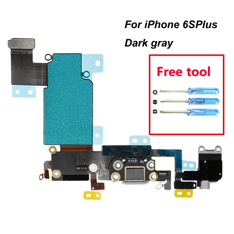KiKiss новое зарядное устройство порт для зарядки гибкий кабель iphone 6s Plus аудио