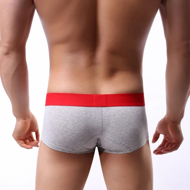 New Men Sexy Underwear Boxers Cotton Cueca Boxer Shorts Trunks Men Gay Underpant Bottoms Sleepwear Men Shorts Size XL