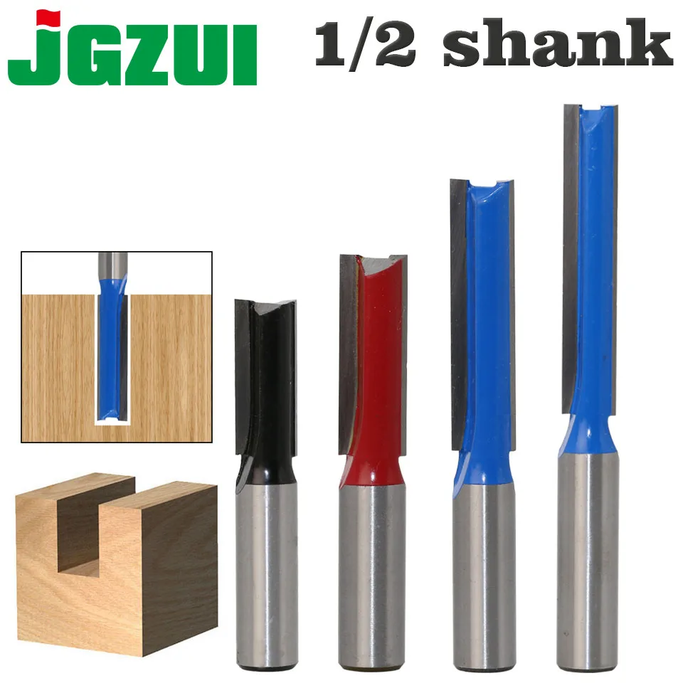 

1 pc 1/2 Shank Extra long2" Blade 1/2" Cutting Dia. Straight Router Bit Woodworking cutter Tenon Cutter for Woodworking