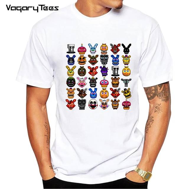 Us 851 29 Offsummer Men Game Clothing Five Nights At Freddys Fnaf Pixel Art Collage Boy T Shirt Cartoon Roblox Stardust Boys T Shirt In T Shirts - 