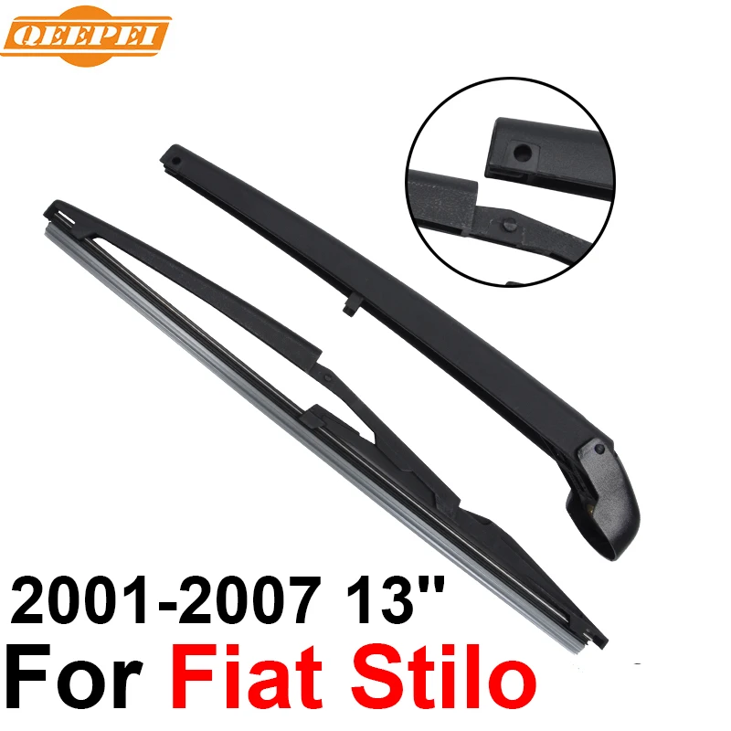 QEEPEI Rear Windscreen Wiper and Arm For Fiat Stilo 2001-2007 13'' 3/5 door Hatchback High Quality Iso9000 Natural Rubber QEEPEI Rear Windscreen Wiper and Arm For Fiat Stilo 2001-2007 13'' 3/5 door Hatchback High Quality Iso9000 Natural Rubber