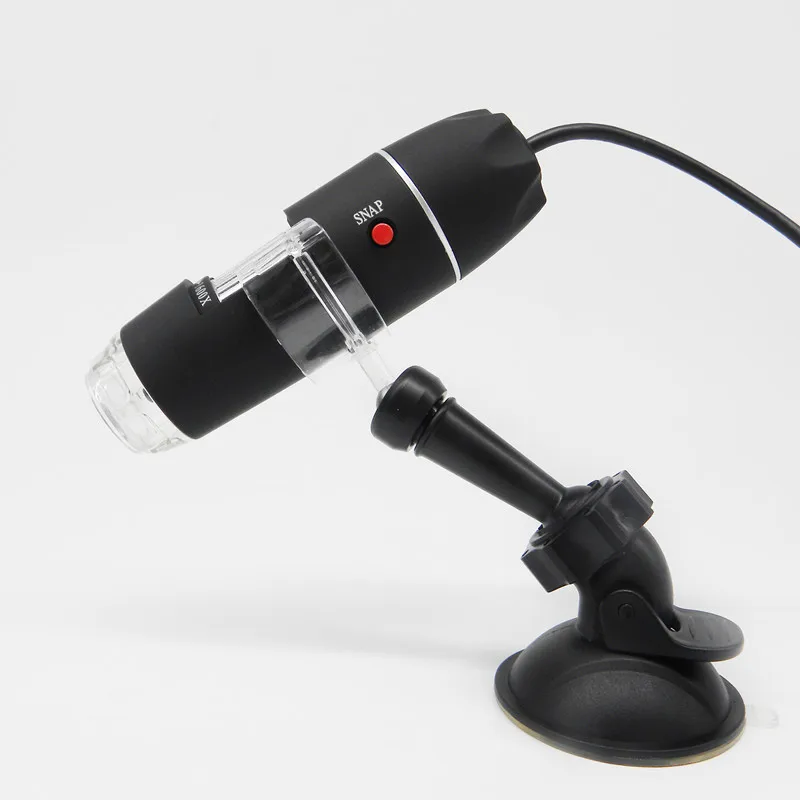 Tanie Samochodów przyssawka uchwyt z Mega pikseli 1600X8 LED cyfrowy mikroskop endoskop USB aparat mikroskopu lupa