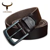 Cowboy 100% cuir de vachette véritable ceintures pour hommes vintage 2017 nouveau design mâle sangle ceinture homme 110-130 cm hommes ceinture ► Photo 2/6