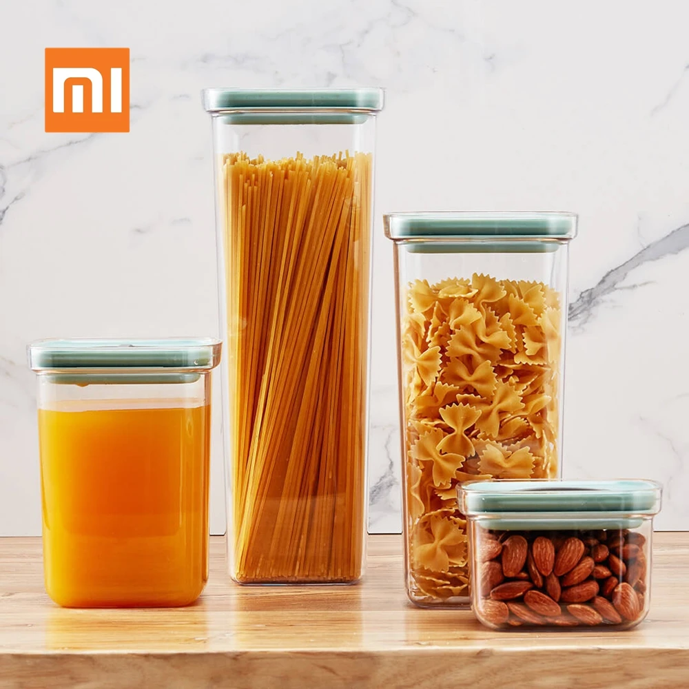 Xiaomi-Youpin-BergHOFF-Food-Storage-Tank-2-4L-Kitchen-Seal-Pot-Food-Cans-Moistureproof-Fresh-Storage