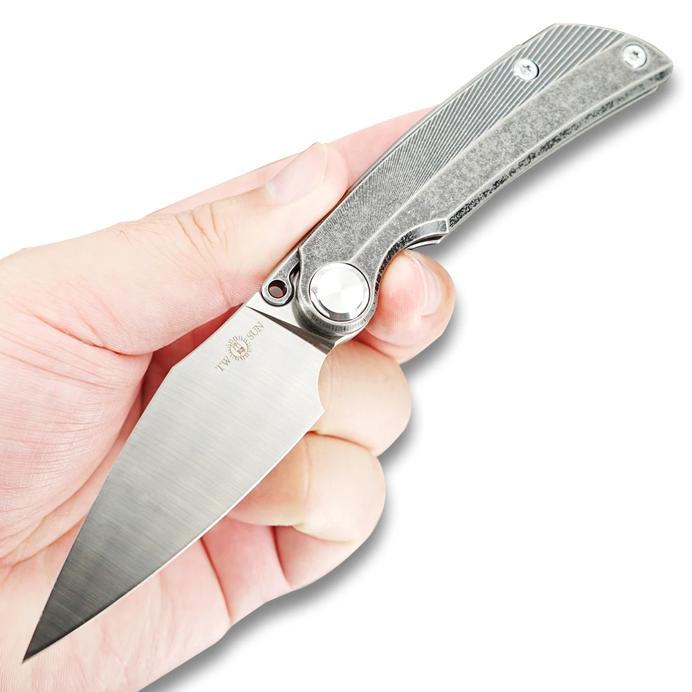 TwoSun m390 SLIP JOINT Pocket Folding Knife camping knife hunting knife outdoor camping survival tool EDC Titanium Knife TS164