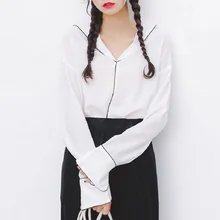 2017 Women’S Kawaii Spring And Summer Pajamas Wind Shirt Blouses Female Korean Harajuku Cute Tops And Clothing For Women