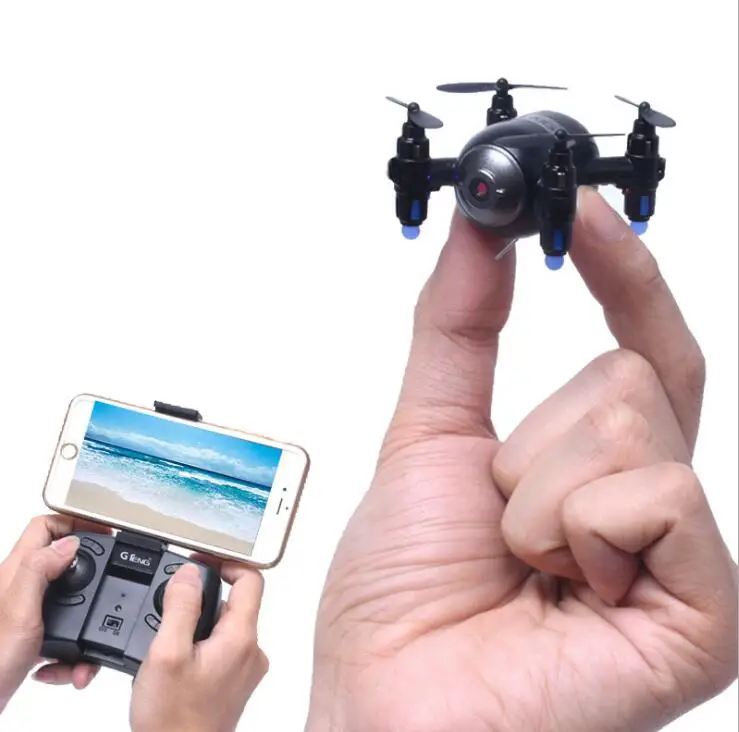 Двойной режим управления Мини RC Квадрокоптер WiFi FPV 3D дисплей 6 осевой гироскоп