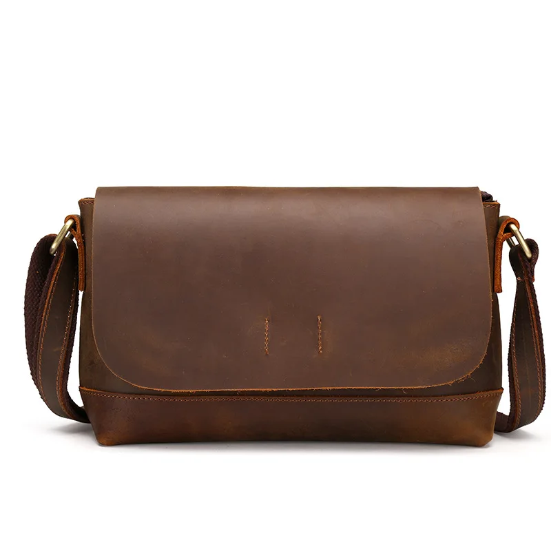 

Handbags Man Woman Genuine Leather Shoulder Retro Crossbody Messenger Bag Gift Business Travel Blosa Mochila Male Feminina Pack