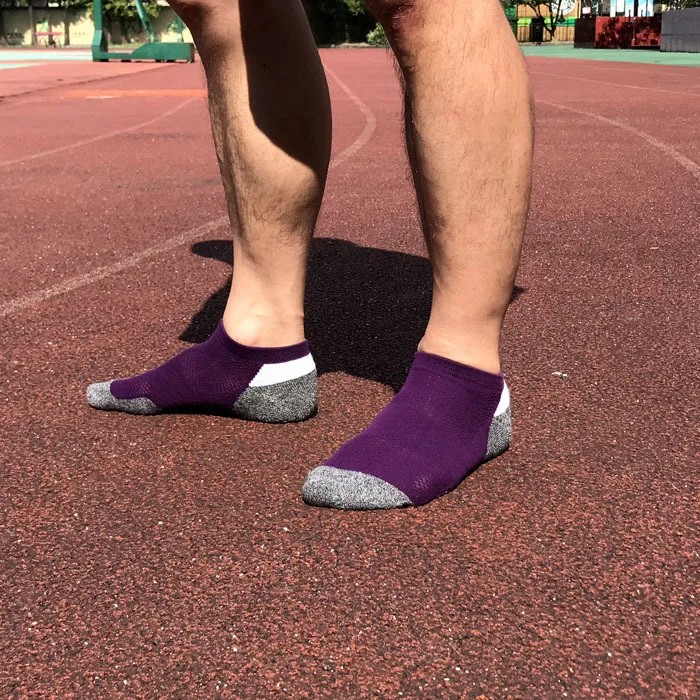 2018 модные Для мужчин низкой спортивные носки удобные разноцветные сплайсинга носки подходит для всех видов Спортивная носки