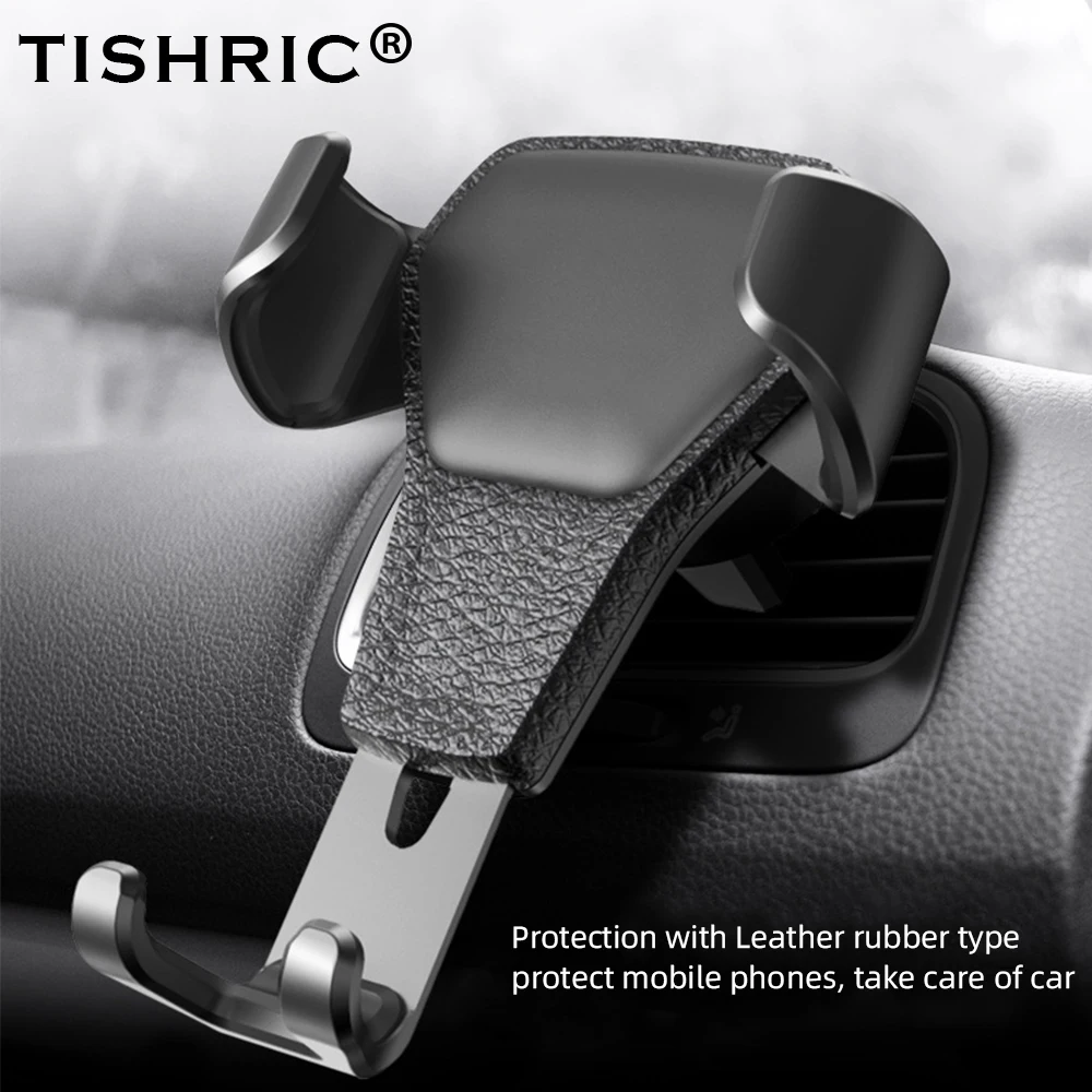 TISHRIC Universal Car Phone Holder Gravity Air Vent Stand Mount Clip Car Holder No Magnetic for