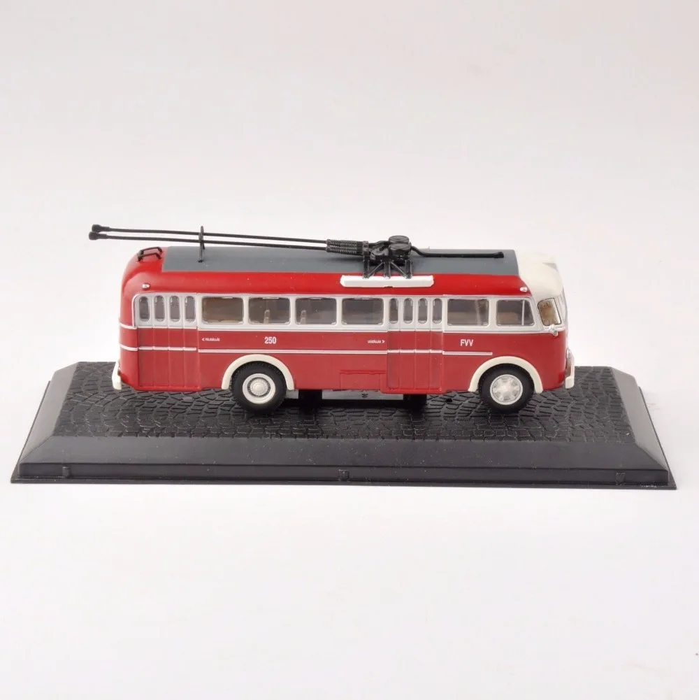Специальный детский игрушечный трамвай 1/72 соотношение литье под давлением Коллекция Модель 1: 72 соотношение литье под давлением красный Csepel1959 модель автобуса игрушечный автомобиль