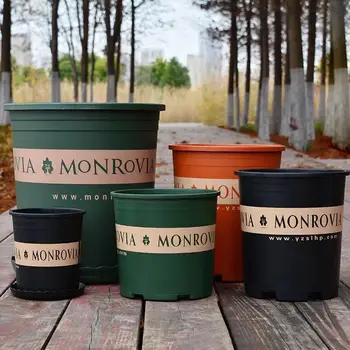 

Gallon Gardening Lotus Planting Containers Tree Planting Round Nursery Flowerpot Plant Pots Nordic Green Root Plastic Flower Pot
