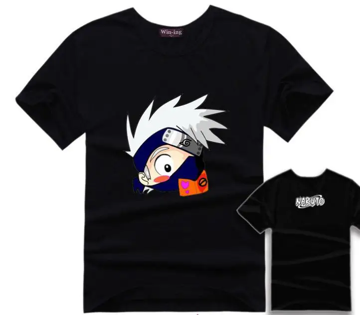 

Kakashi Hatake Cute T Shirt Naruto Anime Men Cotton T-Shirts Costume Tee Tshirt