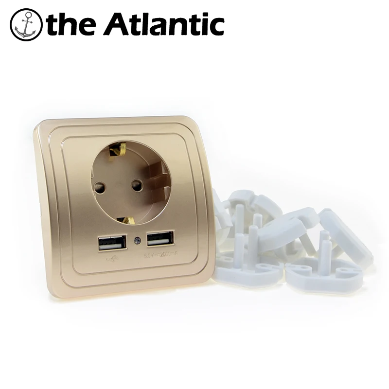 Best Dual Double USB Port 2A Wall Charger Adapter EU Plug Socket Power