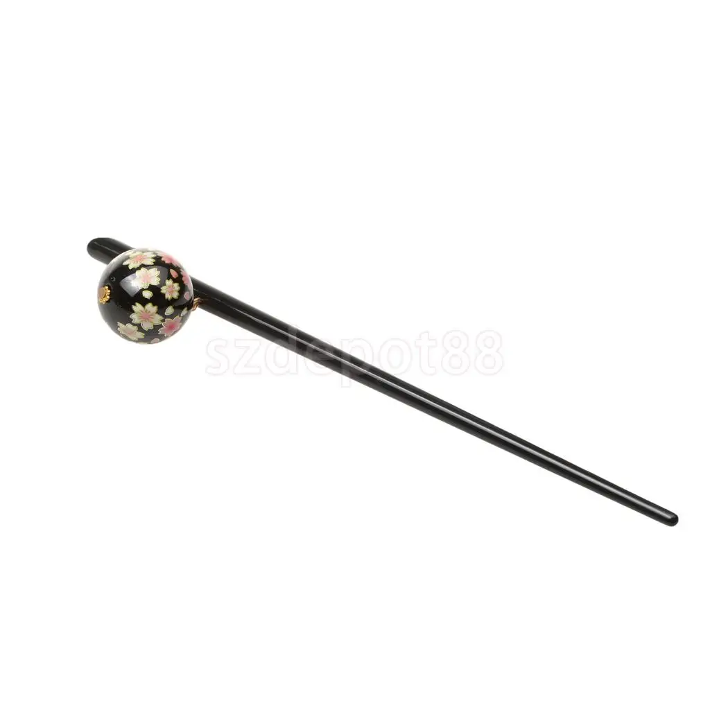 Elegant Acrylic Sakura Decoration Hairpin Hair Stick Japanese Kanzashi Geisha Hair Accessory kimono Hair Dress