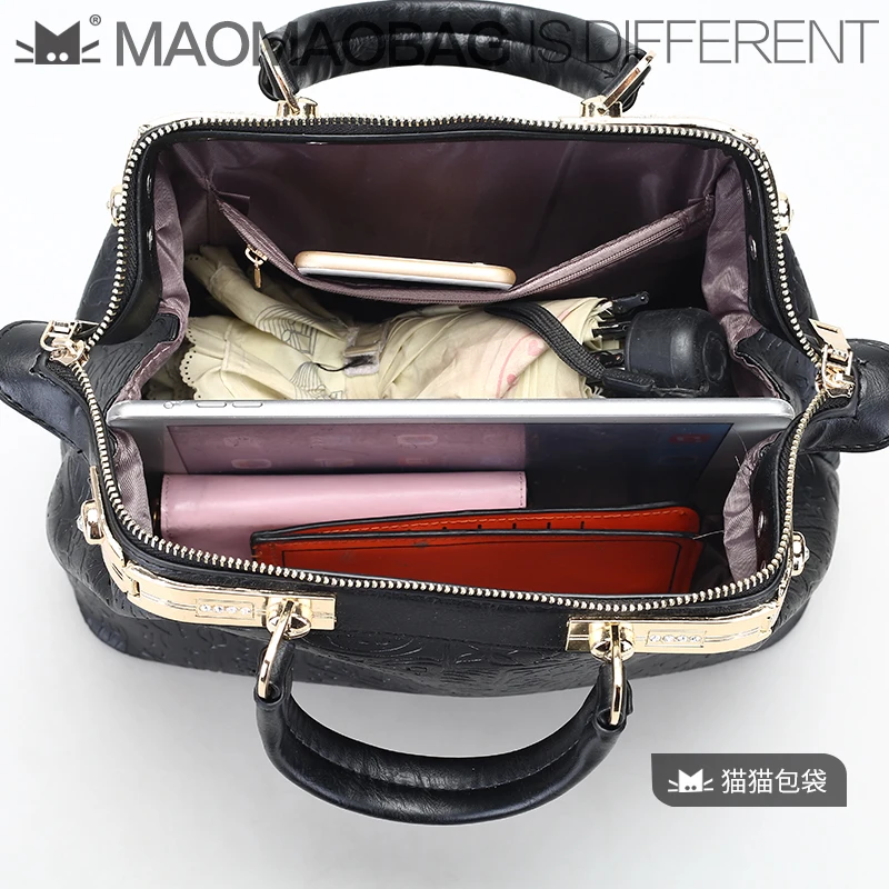 MAOMAOBAG 2017 Тиснением Логотипа Специальный Уникальный Дизайнер Женщин Доктор