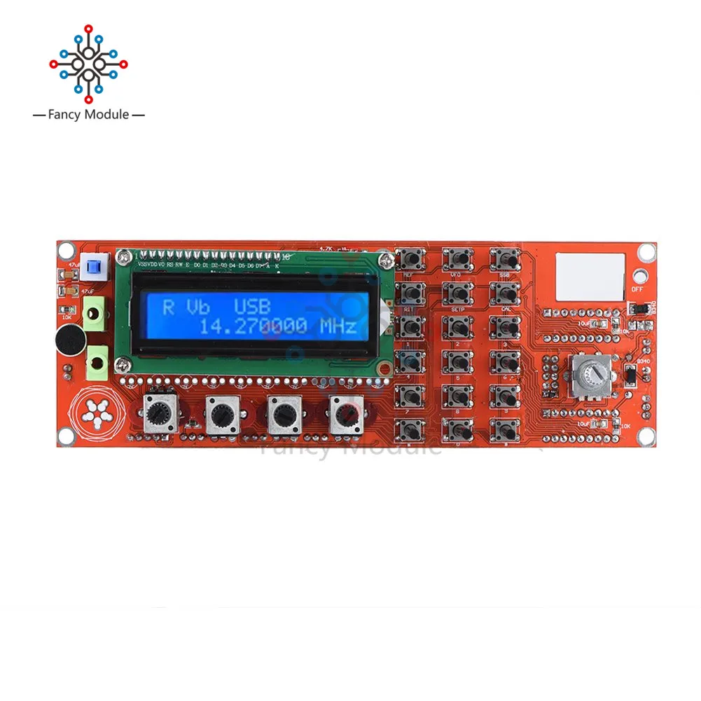 AD9850 DDS генератор сигналов коротковолновой радиочастотной волны светодиодный цифровой дисплей 0-55 МГц для радиостанции ssb6.1трансивер VFO SSB