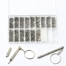 1000 шт. мини винты для очков винт+ отвертка инструмент