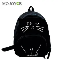 Cute 3D Cat Printing Backpack Women Canvas Backpack Large Capacity Backpacks For Teenager Girls Female Schoolbag Travel Rucksack