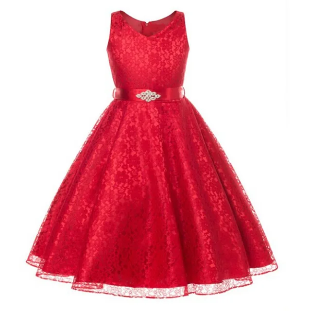 Fleur Filles robe Adolescent 4,12 ans 2017 Enfants d\u0027été princesse pour fille