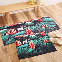 Современные Пантинг печатных бархатный коврик напольный коврик ковер простой Коврик Нескользящие ног pad Крытый